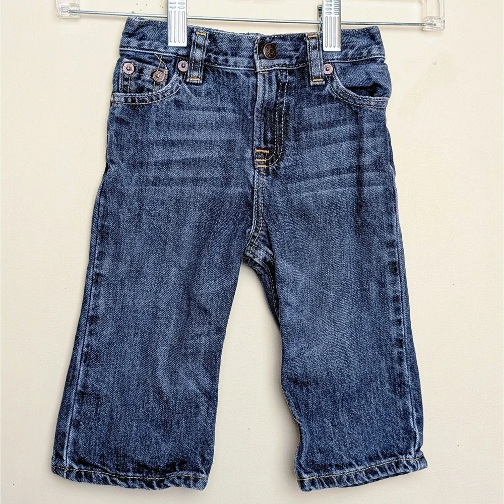 Vintage Polo Jeans Co. Ralph Lauren Infant Blue Denim Size 12‎ Months